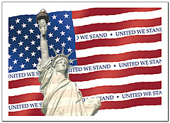 Patriotic Note Card 553D-Y