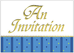 Formal Invitation Greeting Card 748D-X