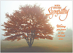 Sympathy Tree Greeting Card 742U-X