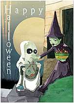 Trick or Treat Greeting Card 965D-Y