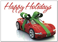 Holiday Car Greeting Card X581D-A