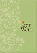 Green Get Well Greeting Card X66KW-X