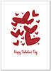 Floating Valentines Greeting Card 166D-Y