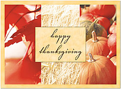Happy Harvest Thanksgiving Card H1229U-A