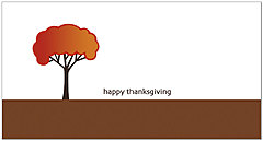 Graphic Tree Thanksgiving Card H1233T-B