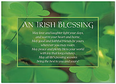 Irish Blessing Card A2061D-Y