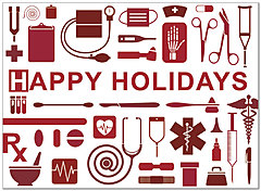 Medical Happy Holidays Card D2215U-A