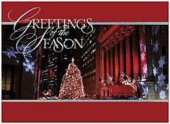 Wall Street Sparkle Holiday Card H2187U-AA