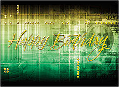 Money Collage Birthday Card A2039U-X