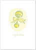 Baby Rattle Congratulations Card A2074D-Y