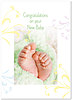 Tiny Feet Baby Card A3073D-Y