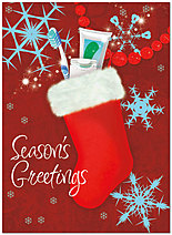 Dental Stocking Holiday Card D3193U-A