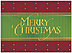 Patterned Christmas Card H3152G-AAA