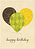 Three Balloons Birthday Card A3049KW-X