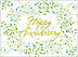 Anniversary Wreath Card A3061U-X