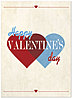 Retro Valentine Card D4070U-Y