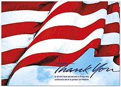 Armed Services Thank You Card D4075D-Y