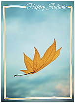Floating Leaf Autumn Card D4080D-Y
