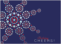 Patriotic Snowflake Holiday Card H4209S-AAA