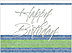 Dotted Birthday Card A4012U-X