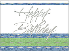 Dotted Birthday Card A4012U-X