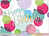 Birthday Bubbles Card A4014U-X