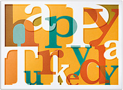 Turkey Day Thanksgiving Card H5110U-AA