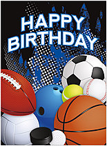 Have a Ball Birthday Card A5046U-Y