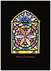 Stained Glass Christmas Card H6147D-A