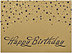 Gold Lustre Birthday Card A6000G-4W