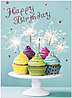 Sparkle Cakes Birthday Card A6007S-W
