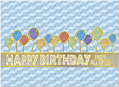 From All Birthday Card A6011U-X