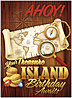 Treasure Island Birthday Card A6024U-Y