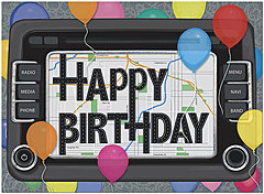 Birthday GPS Card A6034U-X