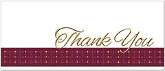 Traditional Thank You Card A6055L-X
