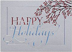 Winter Berry Holiday Card H6123S-4A