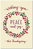 Thanksgiving Peace Postcard D7089P-BB