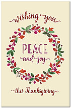 Thanksgiving Peace Postcard D7089P-BB