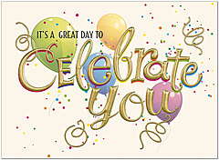 Celebrate You Birthday Card A7004G-W