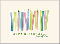 Candles From All Birthday Card A7010S-W