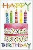 Painted Cake Postcard A7030P-ZZ