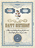 Cupcake Certificate Birthday Card A7032U-X