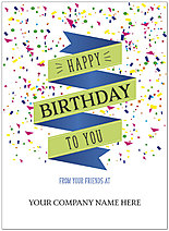 Birthday Banner Name Card D8162U-V