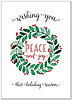 Peace and Joy Holiday Card D8204D-AA