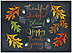 Chalkboard Leaves Thanksgiving Card H8100U-AA