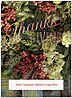 Floral Thanks Die Cut Thanksgiving Card H8106U-AAA