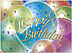 Classic Balloons Birthday Card A8001G-W