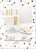 Elegant Cake Birthday Card A8004G-W
