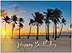 Palm Tree Paradise Birthday Card A8010U-X