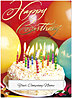 Birthday Party Die Cut Card A8030U-W